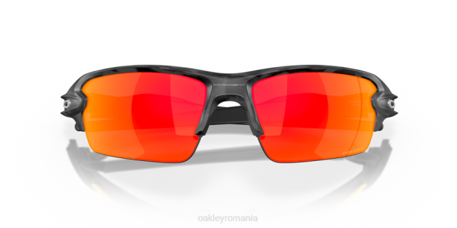 Oakley lentile prizm rubin, rama camuflata neagra colecția flak 2.0 (low bridge fit) camo negru ochelari 620J869
