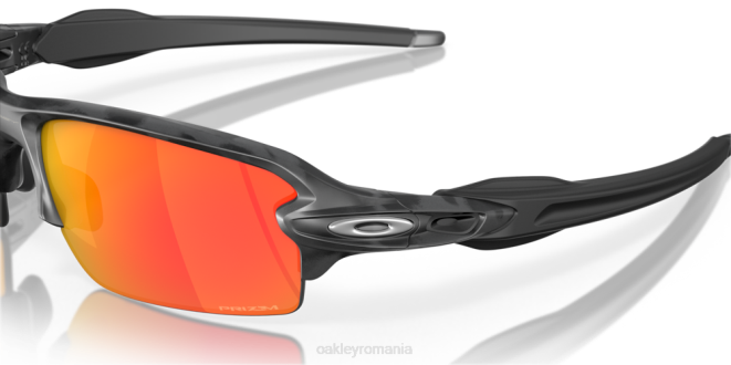 Oakley lentile prizm rubin, rama camuflata neagra colecția flak 2.0 (low bridge fit) camo negru ochelari 620J869