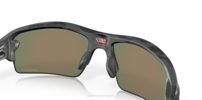 Oakley lentile prizm rubin, rama camuflata neagra colecția flak 2.0 (low bridge fit) camo negru ochelari 620J869