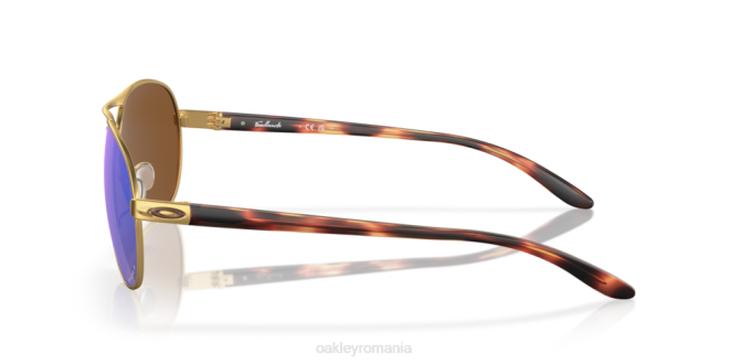 Oakley lentile prizm violet polarizate, rama aurie satinata părere ochelari 620J484