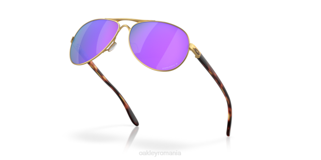 Oakley lentile prizm violet polarizate, rama aurie satinata părere ochelari 620J484