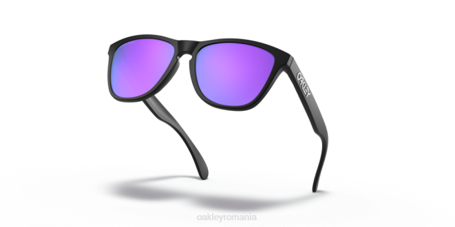 Oakley lentile violete prizm, cadru negru mat piei de broasca (podenie joasa) ochelari 620J815