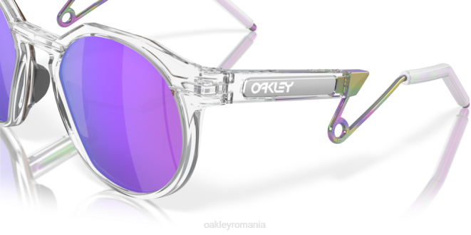 Oakley lentile violete prizm, cadru transparent mat hstn metal ochelari 620J880