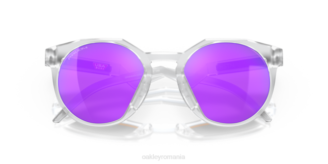 Oakley lentile violete prizm, cadru transparent mat hstn (potrivire cu punte joasă) ochelari 620J1008