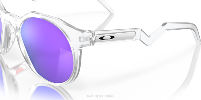 Oakley lentile violete prizm, cadru transparent mat hstn (potrivire cu punte joasă) ochelari 620J1008
