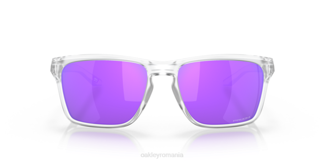 Oakley lentile violete prizm, cadru transparent mat sylas (potrivire cu punte joasă) ochelari 620J965