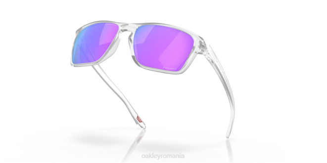 Oakley lentile violete prizm, cadru transparent mat sylas (potrivire cu punte joasă) ochelari 620J965