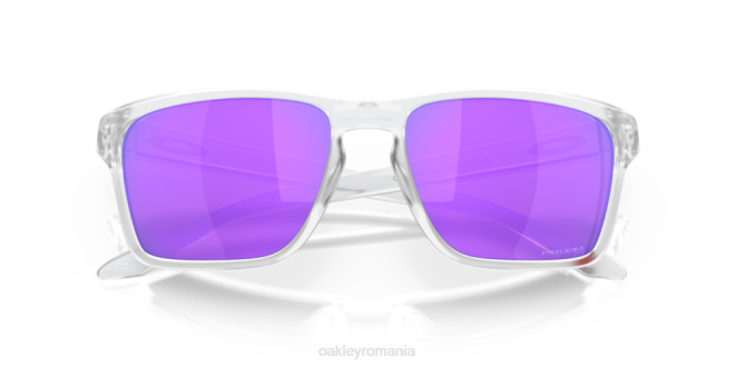 Oakley lentile violete prizm, cadru transparent mat sylas (potrivire cu punte joasă) ochelari 620J965