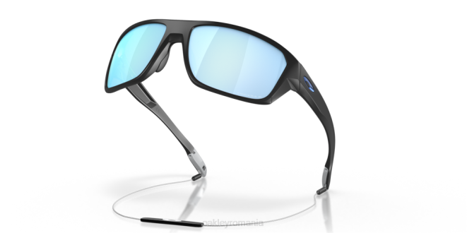 Oakley Lentile polarizate prizm deep water, cadru negru mat lovitură divizată ochelari 620J299