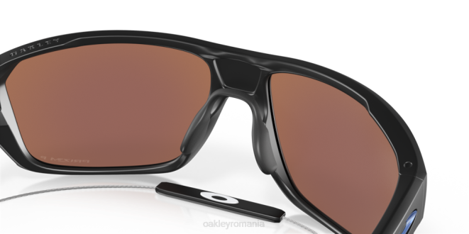 Oakley Lentile polarizate prizm deep water, cadru negru mat lovitură divizată ochelari 620J299