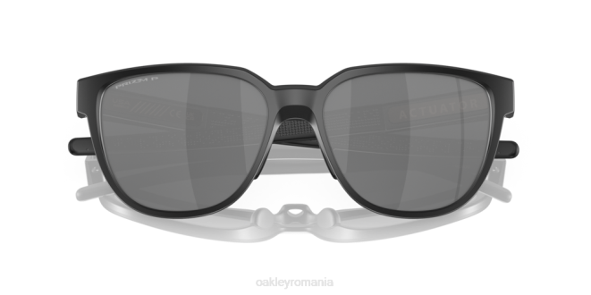 Oakley Lentile polarizate prizm negre, rama neagra mata actuator (potrivire cu punte joasă) ochelari 620J838