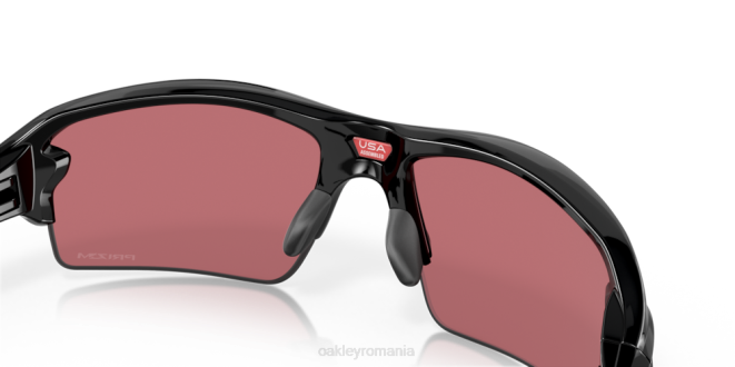 Oakley Lentile prizm dark golf, cadru negru lustruit flak 2.0 (podență joasă) ochelari 620J870