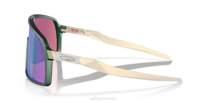 Oakley Lentile prizm road jade, rama colorshift verde argintiu mat sutro (low bridge fit) descoperi colectia ochelari 620J927