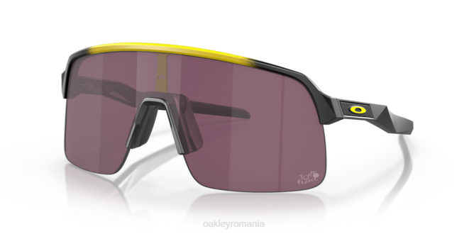 Oakley Lentile prizm road negre, cadru galben fade Turul Franței 2022 sutro lite ochelari 620J999