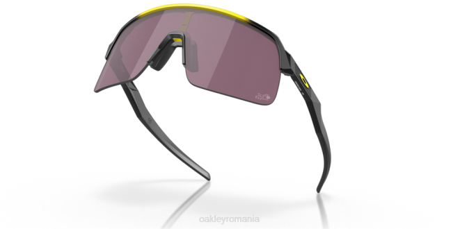 Oakley Lentile prizm road negre, cadru galben fade Turul Franței 2022 sutro lite ochelari 620J999