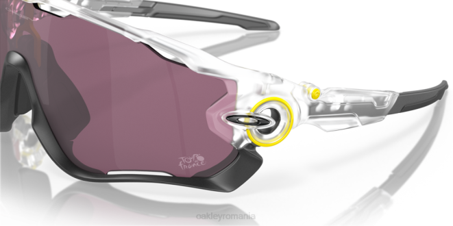 Oakley Lentile prizm road negre, cadru transparent mat 2022 turul Franței jawbreaker ochelari 620J882