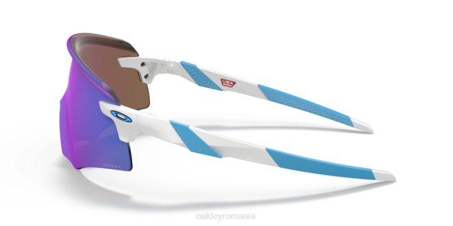 Oakley Lentile prizm safir, cadru alb lustruit codificator (potrivire cu punte joasă) ochelari 620J1060