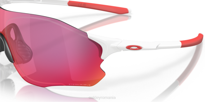 Oakley Lentile rutiere prizm, cadru alb lustruit calea evzero (potrivire joasă a podului) ochelari 620J884