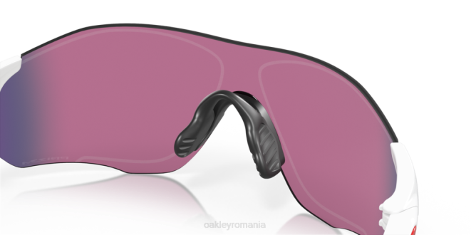 Oakley Lentile rutiere prizm, cadru alb lustruit calea evzero (potrivire joasă a podului) ochelari 620J884