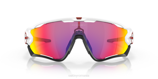 Oakley Lentile rutiere prizm, cadru alb lustruit spărgător de fălci ochelari 620J399
