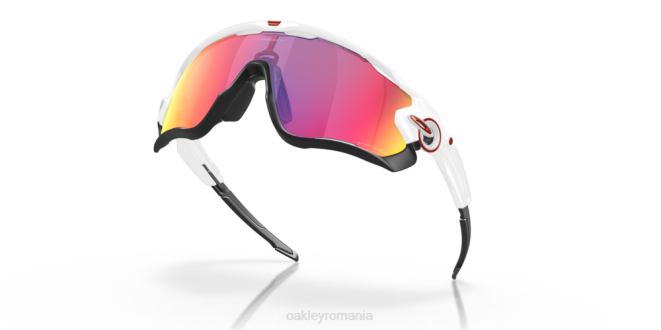 Oakley Lentile rutiere prizm, cadru alb lustruit spărgător de fălci ochelari 620J399