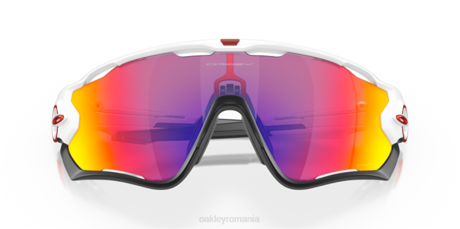 Oakley Lentile rutiere prizm, cadru alb lustruit spărgător de fălci ochelari 620J399