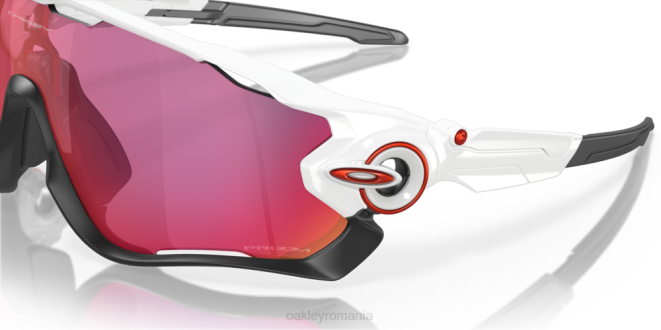 Oakley Lentile rutiere prizm, cadru alb lustruit spărgător de fălci ochelari 620J399