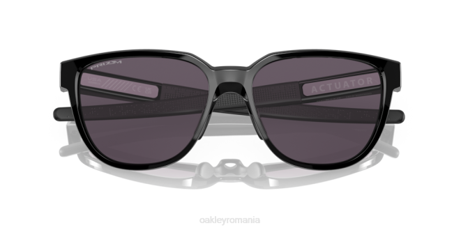 Oakley lentile prizm gri, rama neagra lustruita actuator (potrivire cu punte joasă) ochelari 620J837