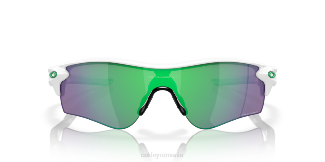Oakley lentile prizm jade, rama alba lustruita cale de blocare radar (potrivire joasă a podului) ochelari 620J707