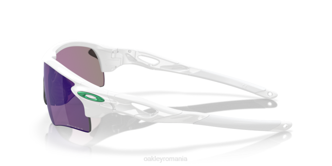 Oakley lentile prizm jade, rama alba lustruita cale de blocare radar (potrivire joasă a podului) ochelari 620J707