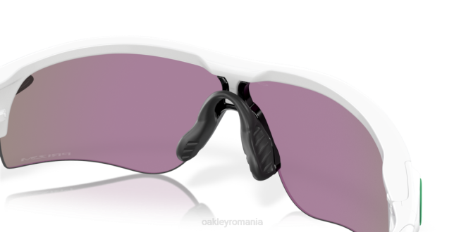 Oakley lentile prizm jade, rama alba lustruita cale de blocare radar (potrivire joasă a podului) ochelari 620J707