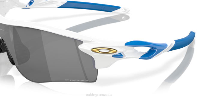 Oakley lentile prizm negre, cadru alb lustruit cale de blocare radar (potrivire joasă a podului) ochelari 620J709