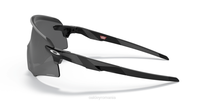 Oakley lentile prizm negre, cadru negru lustruit codificator (potrivire cu punte joasă) ochelari 620J1058