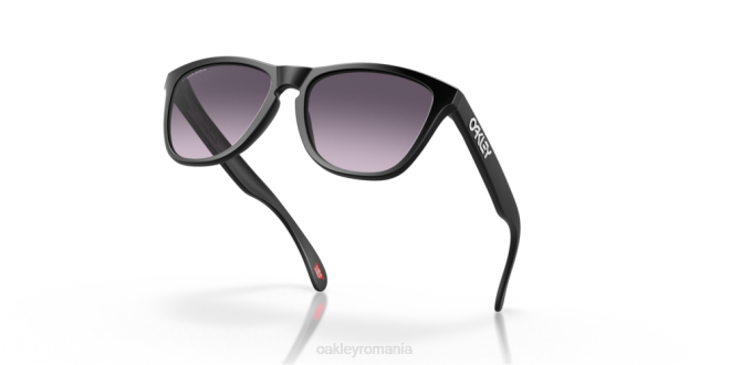Oakley Lentile gradient gri prizm, cadru negru mat piei de broasca (podenie joasa) ochelari 620J819