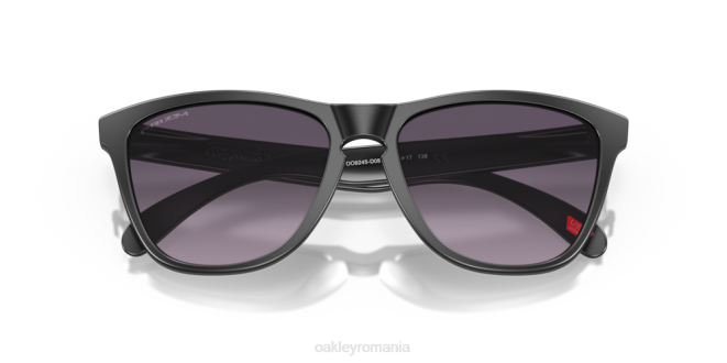 Oakley Lentile gradient gri prizm, cadru negru mat piei de broasca (podenie joasa) ochelari 620J819