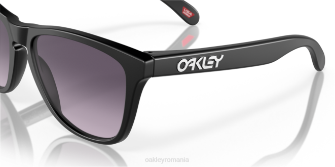 Oakley Lentile gradient gri prizm, cadru negru mat piei de broasca (podenie joasa) ochelari 620J819