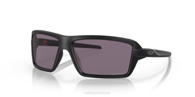 Oakley Lentile gri prizm, cadru negru mat cabluri ochelari 620J665