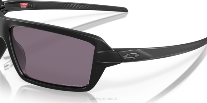 Oakley Lentile gri prizm, cadru negru mat cabluri ochelari 620J665