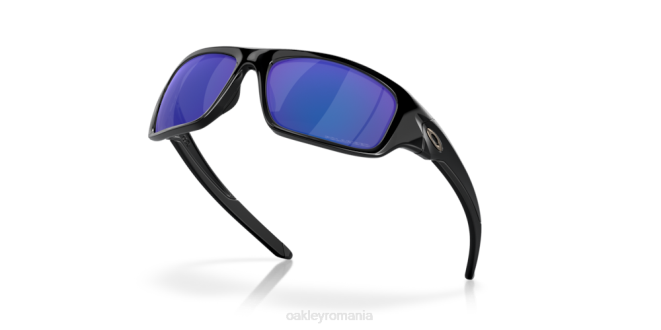 Oakley Lentile polarizate cu iridiu albastru intens, cadru negru lustruit supapă ochelari 620J777