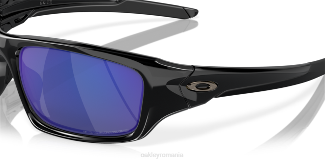 Oakley Lentile polarizate cu iridiu albastru intens, cadru negru lustruit supapă ochelari 620J777