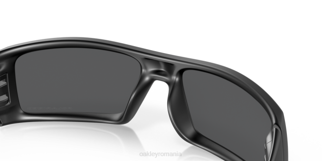 Oakley Lentile polarizate cu iridiu negru, cadru negru mat Canistră de benzină ochelari 620J315