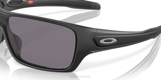 Oakley Lentile polarizate gri prizm, cadru negru mat rotorul turbinei ochelari 620J159