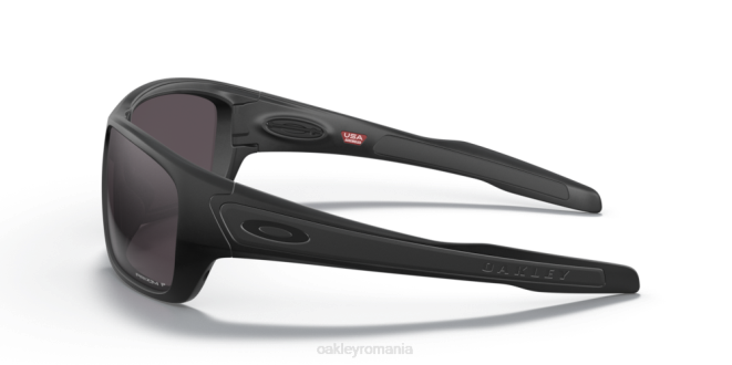 Oakley Lentile polarizate gri prizm, cadru negru mat turbină ochelari 620J433