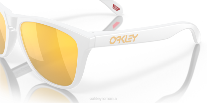 Oakley Lentile polarizate prizm 24k, cadru alb mat piei de broasca (podenie joasa) ochelari 620J822