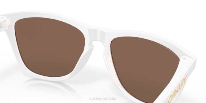 Oakley Lentile polarizate prizm 24k, cadru alb mat piei de broasca (podenie joasa) ochelari 620J822
