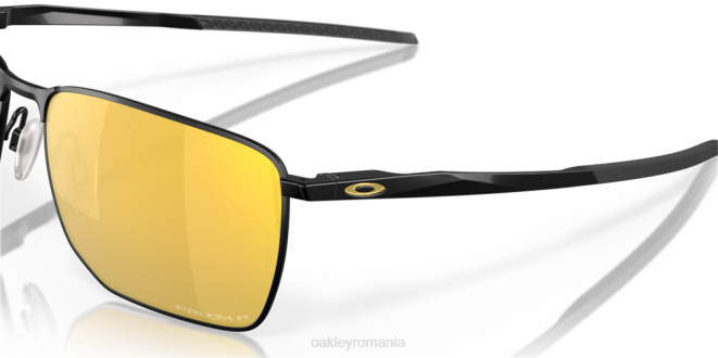 Oakley Lentile polarizate prizm 24k, cadru negru satinat ejector ochelari 620J347