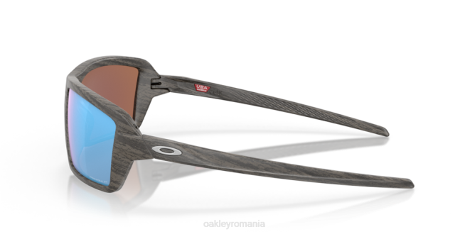 Oakley Lentile polarizate prizm deep water, cadru din lemn cabluri ochelari 620J670