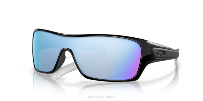 Oakley Lentile polarizate prizm deep water, cadru negru lustruit rotorul turbinei ochelari 620J154