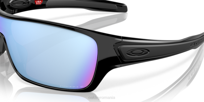 Oakley Lentile polarizate prizm deep water, cadru negru lustruit rotorul turbinei ochelari 620J154