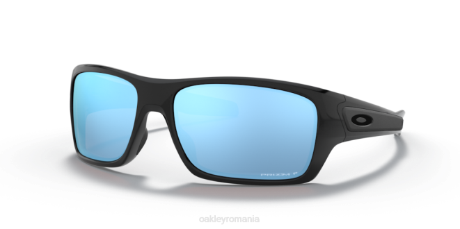 Oakley Lentile polarizate prizm deep water, cadru negru lustruit turbină ochelari 620J427